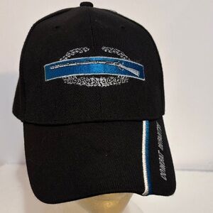 Combat Infantry kys Black and Blue Embroidered hat Velcro strap